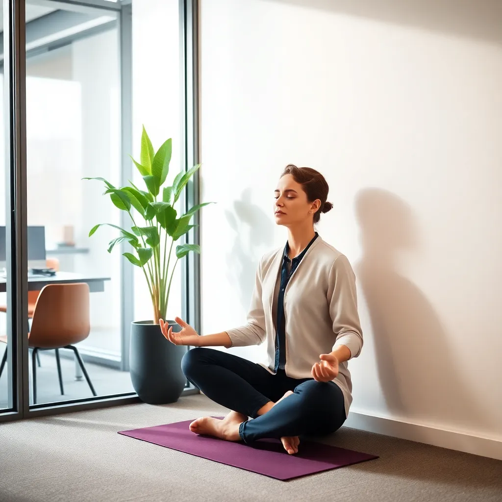 Professional die mindfulness beoefent in Nederlandse werkomgeving