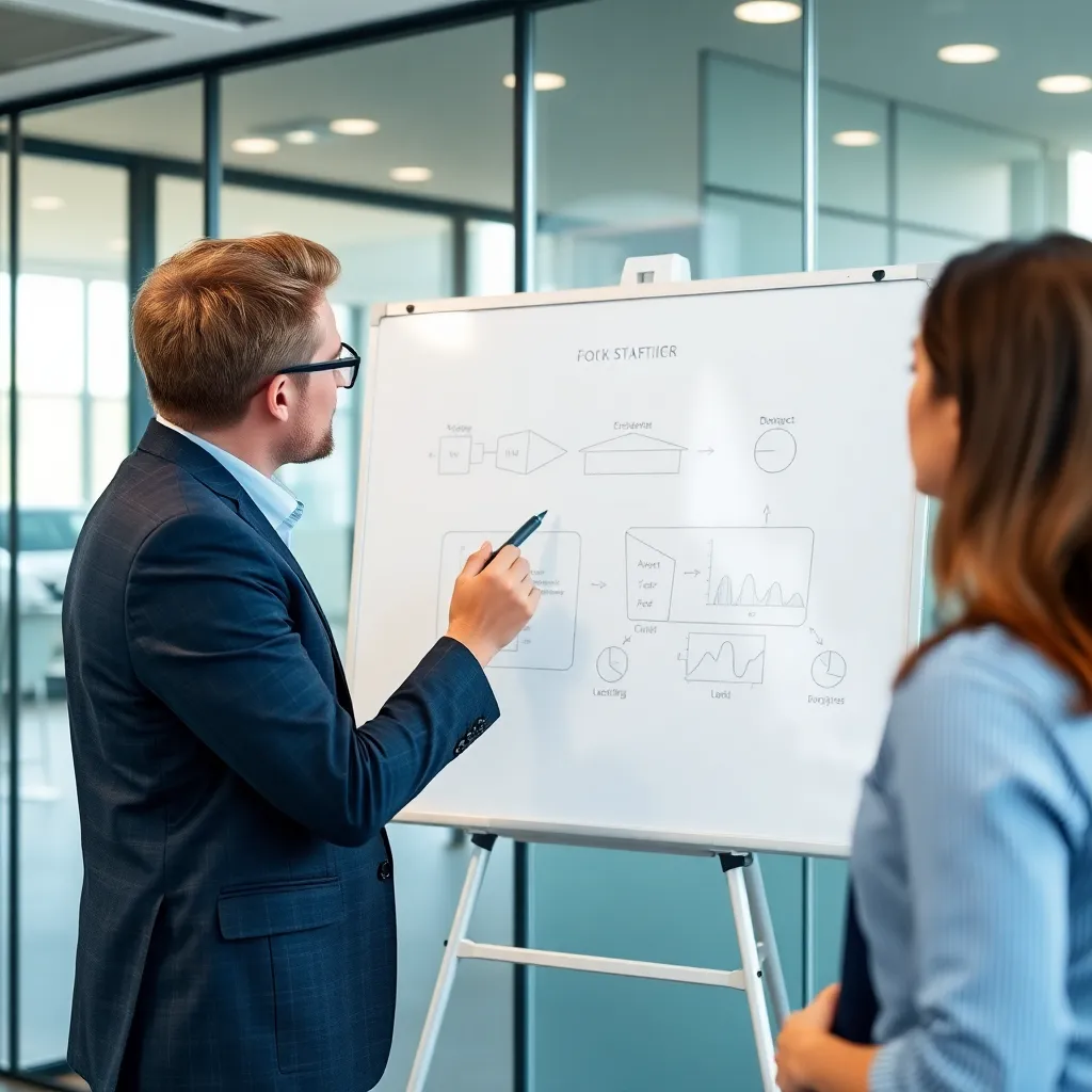 Nederlandse professionals bespreken SMART doelen tijdens vergadering
